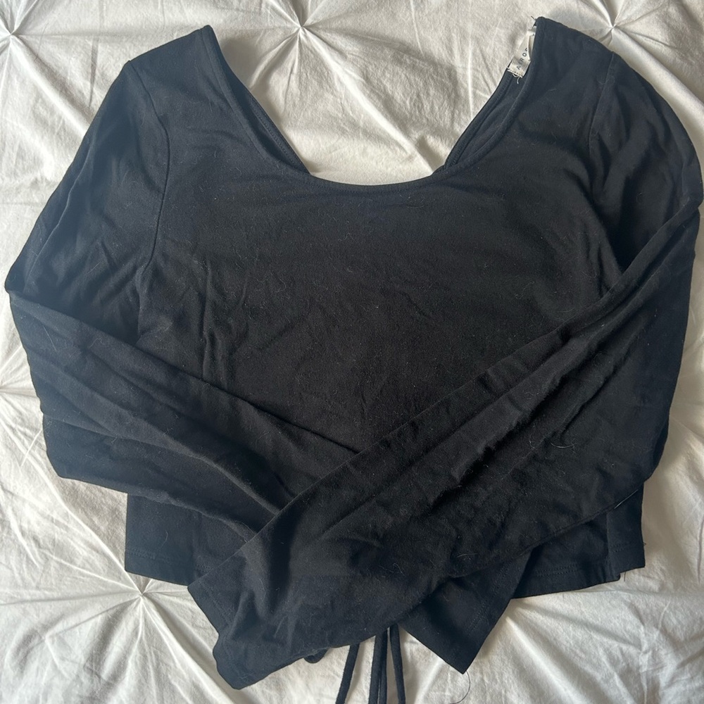 Open Back Crop Top